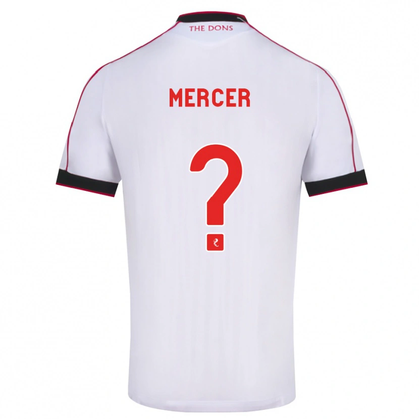 Danxen Hombre Camiseta Jamie Mercer #0 Negro Rojo Blanco 2ª Equipación 2026/27 La Camisa