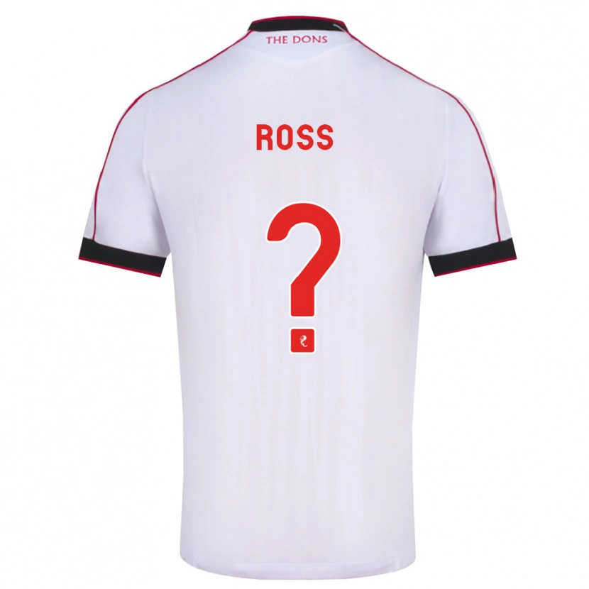 Danxen Hombre Camiseta Dylan Ross #0 Negro Rojo Blanco 2ª Equipación 2026/27 La Camisa