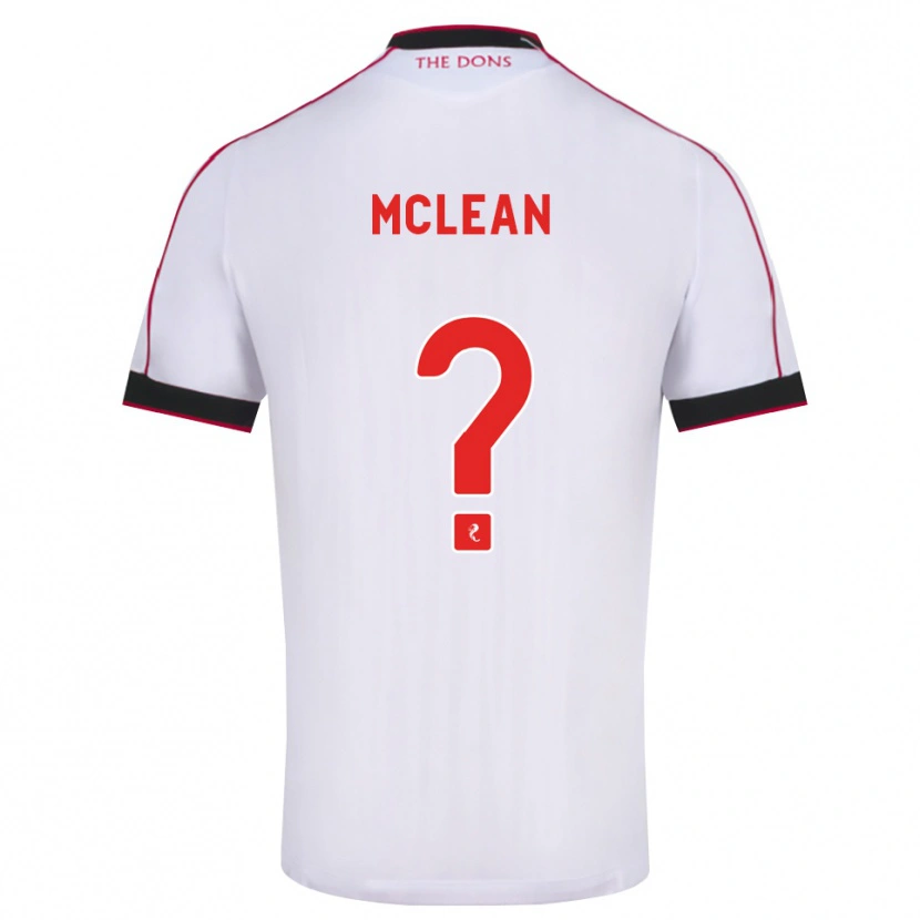 Danxen Hombre Camiseta Sam Mclean #0 Negro Rojo Blanco 2ª Equipación 2026/27 La Camisa