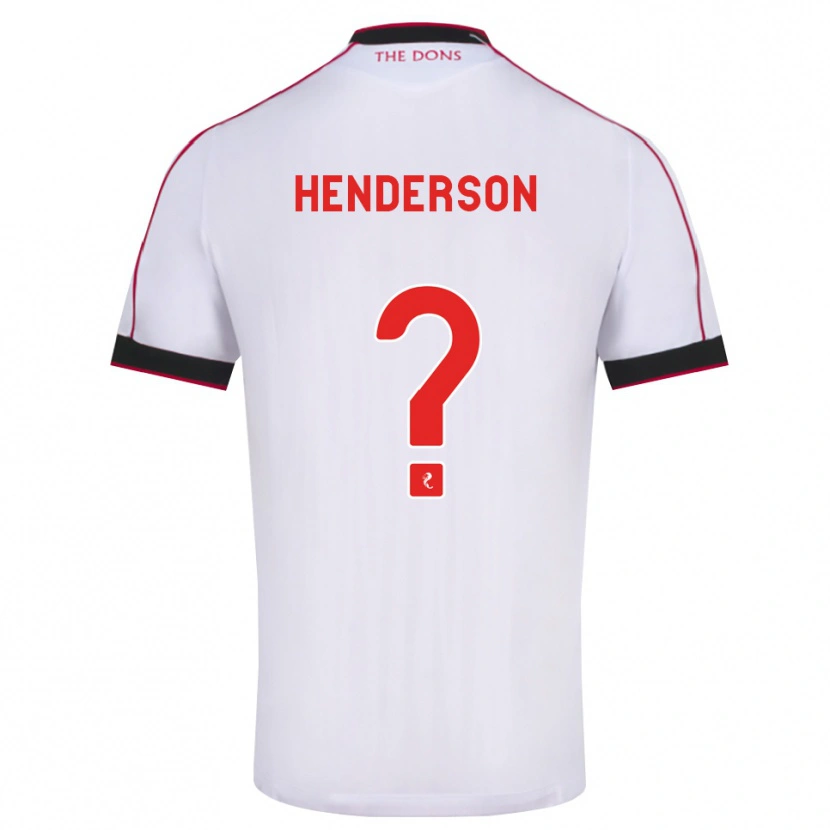 Danxen Hombre Camiseta Jay Henderson #0 Negro Rojo Blanco 2ª Equipación 2026/27 La Camisa