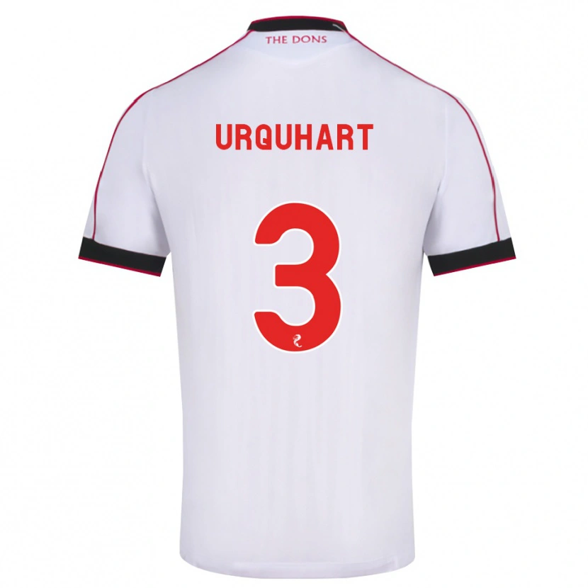 Danxen Hombre Camiseta Millie Urquhart #3 Negro Rojo Blanco 2ª Equipación 2026/27 La Camisa