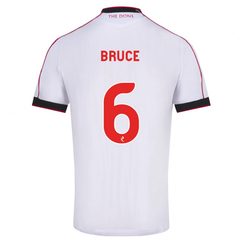 Danxen Hombre Camiseta Natasha Bruce #6 Negro Rojo Blanco 2ª Equipación 2026/27 La Camisa