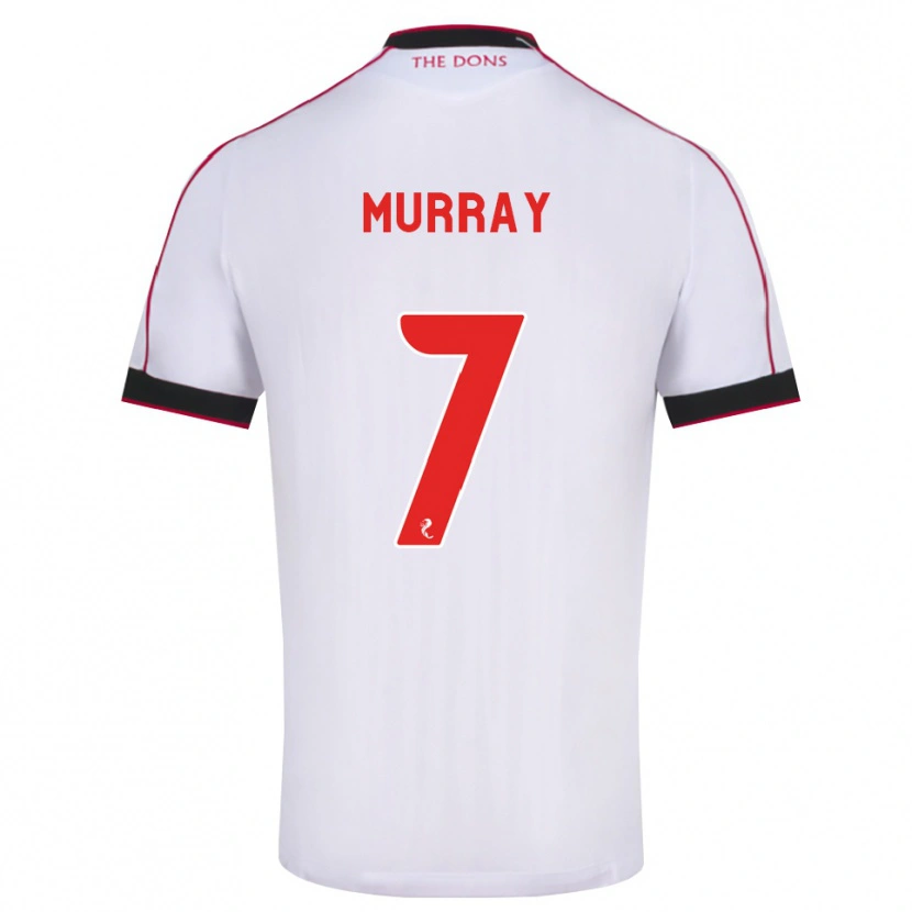 Danxen Hombre Camiseta Phoebe Murray #7 Negro Rojo Blanco 2ª Equipación 2026/27 La Camisa