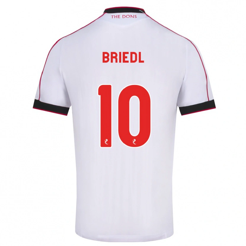 Danxen Hombre Camiseta Alexander Briedl #10 Negro Rojo Blanco 2ª Equipación 2026/27 La Camisa