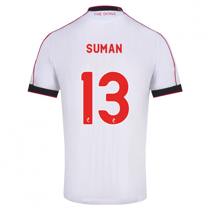 Danxen Hombre Camiseta Nick Suman #13 Negro Rojo Blanco 2ª Equipación 2026/27 La Camisa
