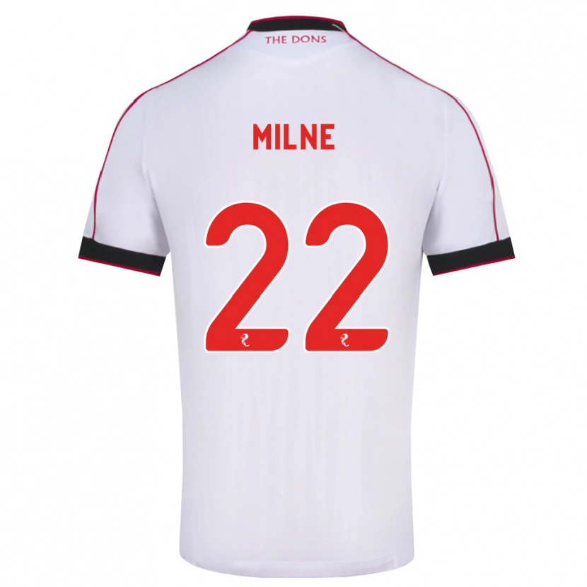 Danxen Hombre Camiseta Jack Milne #22 Negro Rojo Blanco 2ª Equipación 2026/27 La Camisa