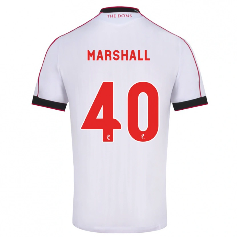 Danxen Hombre Camiseta Findlay Marshall #40 Negro Rojo Blanco 2ª Equipación 2026/27 La Camisa