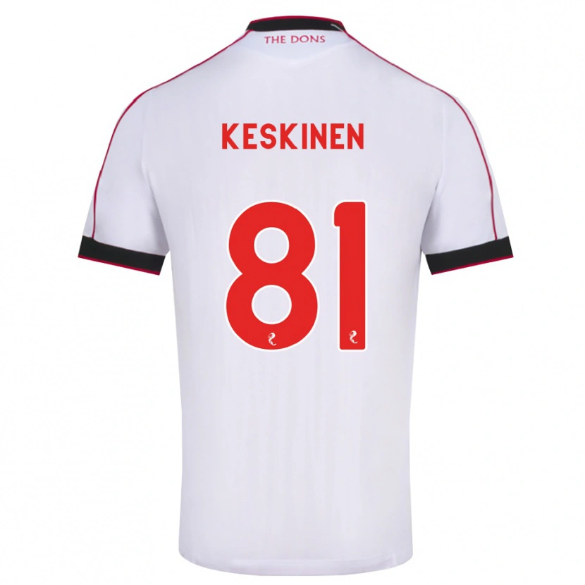 Danxen Hombre Camiseta Topi Keskinen #81 Negro Rojo Blanco 2ª Equipación 2026/27 La Camisa