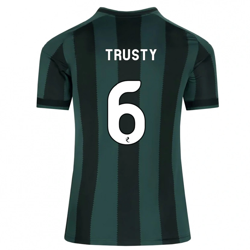 Danxen Hombre Camiseta Auston Trusty #6 Gris Pizarra Oscuro Negro 2ª Equipación 2026/27 La Camisa