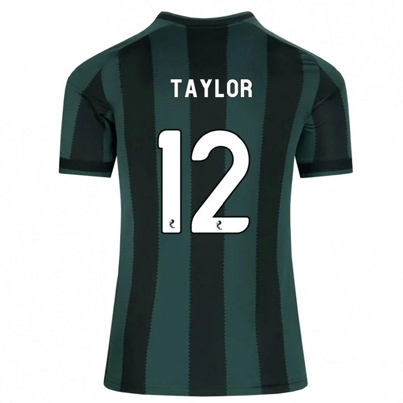 Danxen Hombre Camiseta Aodhan Taylor #12 Gris Pizarra Oscuro Negro 2ª Equipación 2026/27 La Camisa