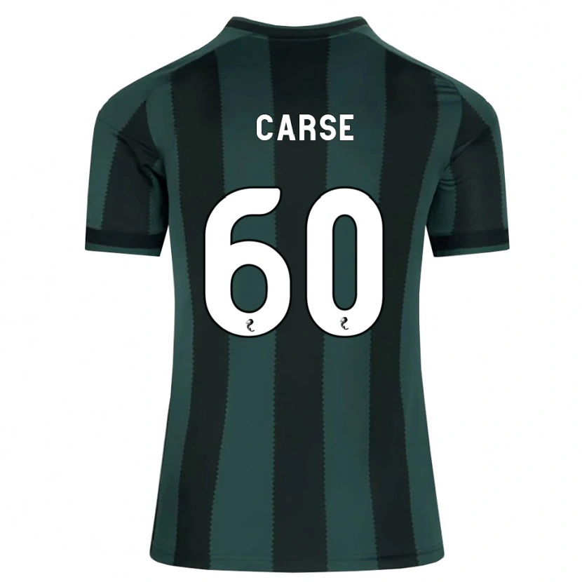 Danxen Hombre Camiseta Mackenzie Carse #60 Gris Pizarra Oscuro Negro 2ª Equipación 2026/27 La Camisa