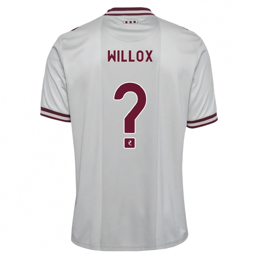 Danxen Hombre Camiseta Harry Willox #0 Blanco Borgoña 2ª Equipación 2026/27 La Camisa
