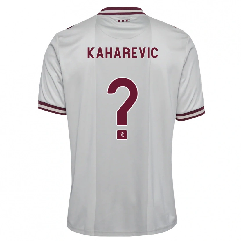 Danxen Hombre Camiseta Sinan Kaharevic #0 Blanco Borgoña 2ª Equipación 2026/27 La Camisa