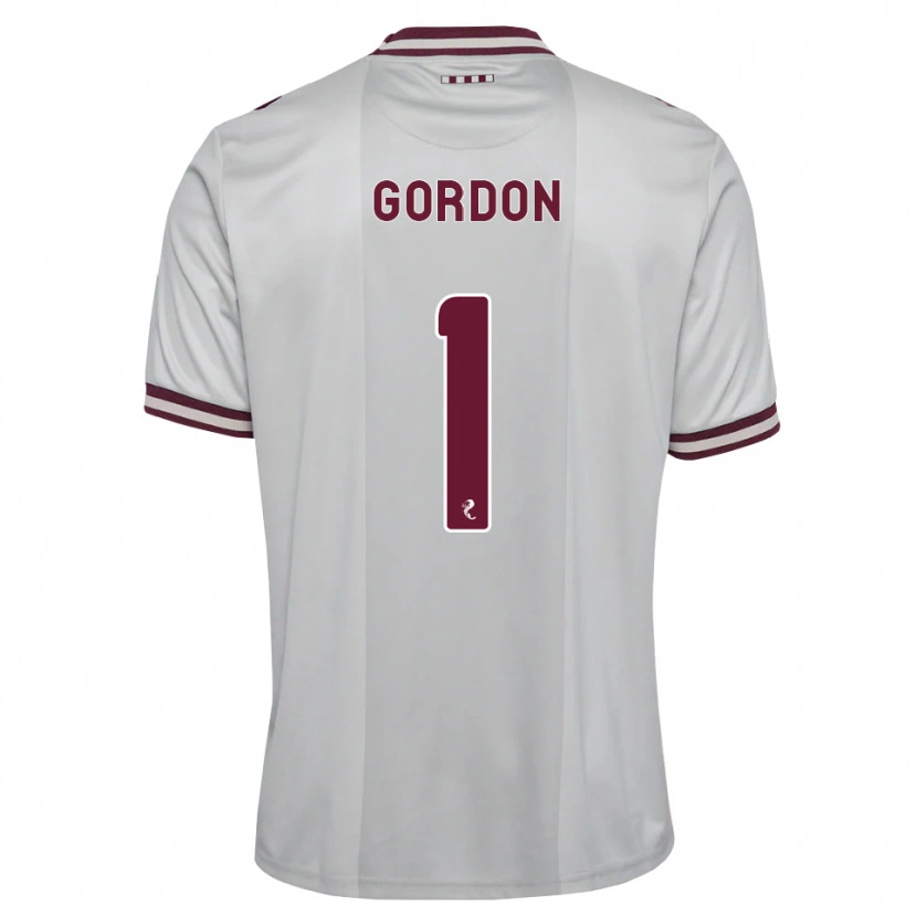 Danxen Hombre Camiseta Craig Gordon #1 Blanco Borgoña 2ª Equipación 2026/27 La Camisa