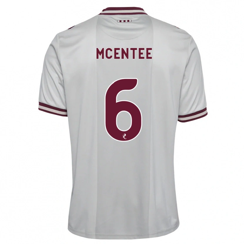 Danxen Hombre Camiseta Oisin Mcentee #6 Blanco Borgoña 2ª Equipación 2026/27 La Camisa