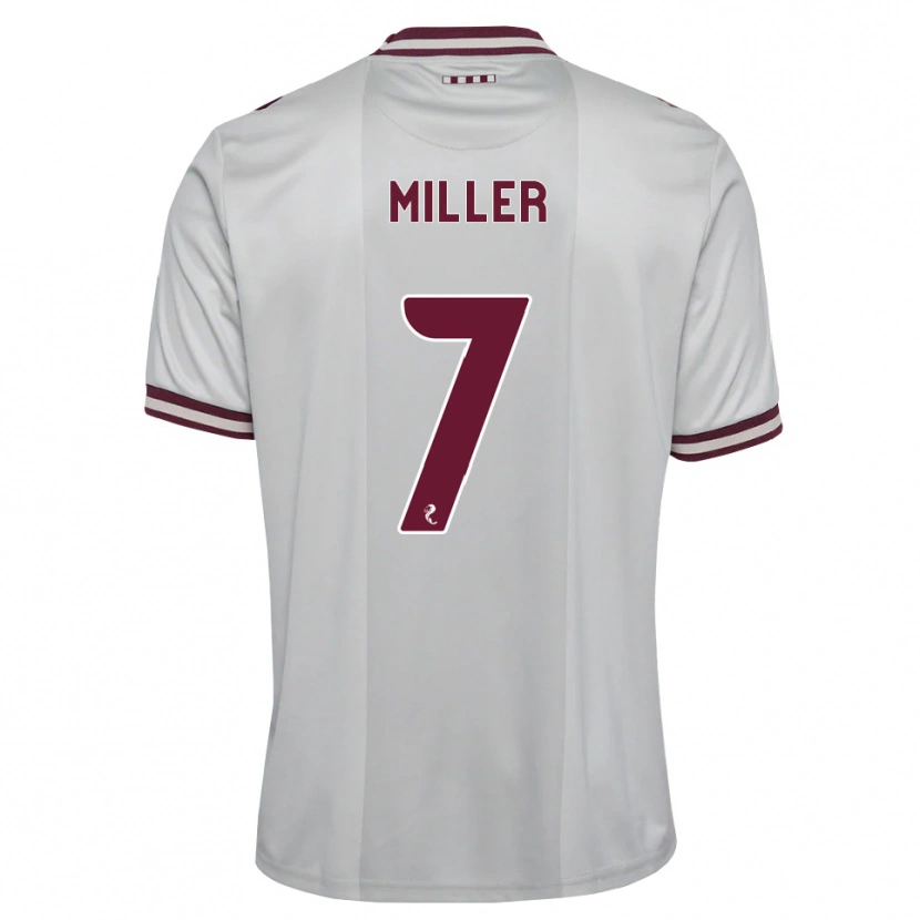 Danxen Hombre Camiseta Calvin Miller #7 Blanco Borgoña 2ª Equipación 2026/27 La Camisa
