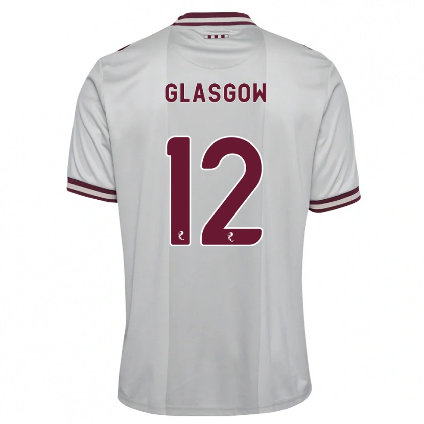 Danxen Hombre Camiseta Euan Glasgow #12 Blanco Borgoña 2ª Equipación 2026/27 La Camisa