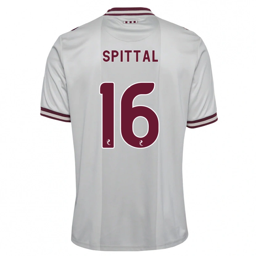 Danxen Hombre Camiseta Blair Spittal #16 Blanco Borgoña 2ª Equipación 2026/27 La Camisa