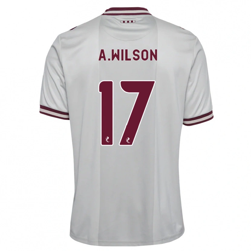 Danxen Hombre Camiseta Alfie Wilson #17 Blanco Borgoña 2ª Equipación 2026/27 La Camisa