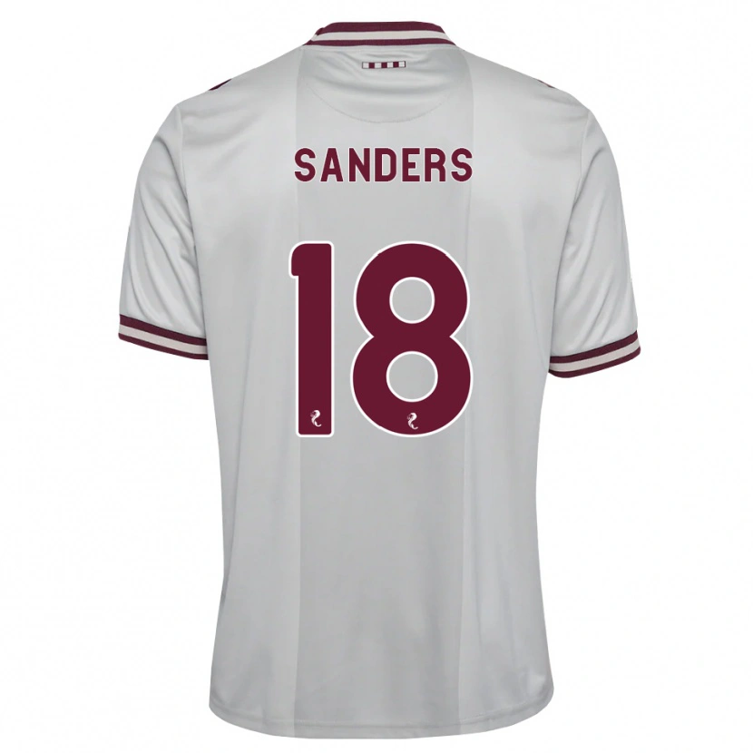 Danxen Hombre Camiseta Charlie Sanders #18 Blanco Borgoña 2ª Equipación 2026/27 La Camisa