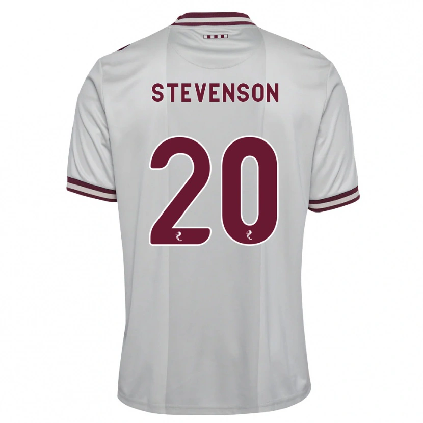Danxen Hombre Camiseta Gus Stevenson #20 Blanco Borgoña 2ª Equipación 2026/27 La Camisa