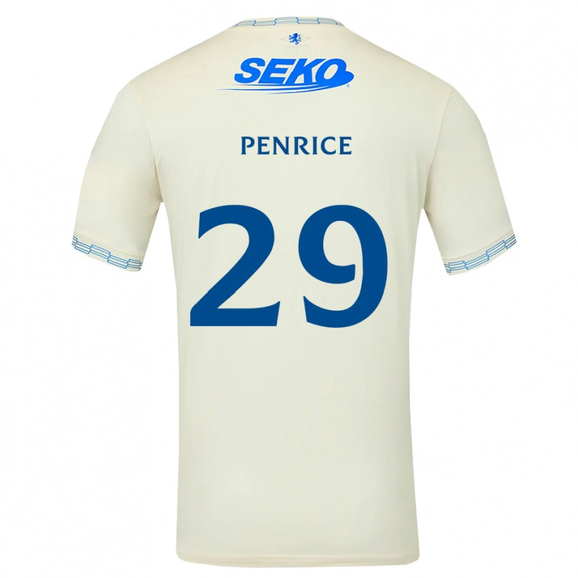 Danxen Hombre Camiseta James Penrice #29 Azul Cielo Profundo Blanco 2ª Equipación 2026/27 La Camisa