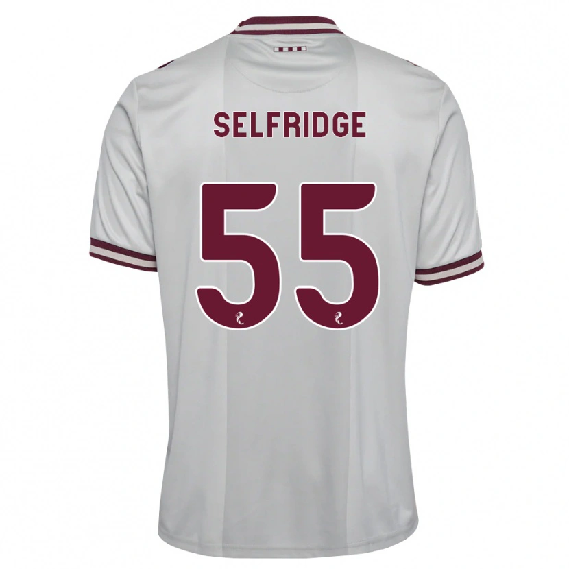 Danxen Hombre Camiseta Louis Selfridge #55 Blanco Borgoña 2ª Equipación 2026/27 La Camisa