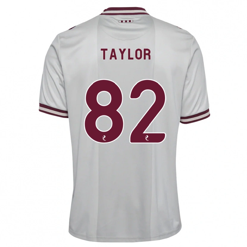 Danxen Hombre Camiseta Gerald Taylor #82 Blanco Borgoña 2ª Equipación 2026/27 La Camisa