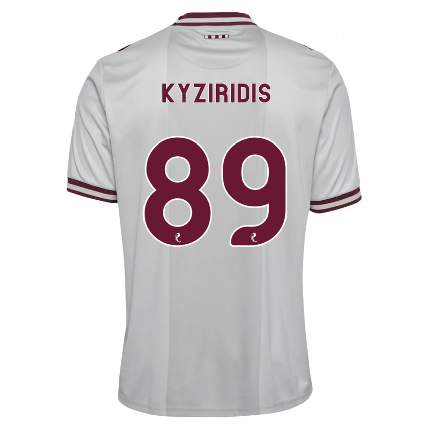 Danxen Hombre Camiseta Alexandros Kyziridis #89 Blanco Borgoña 2ª Equipación 2026/27 La Camisa