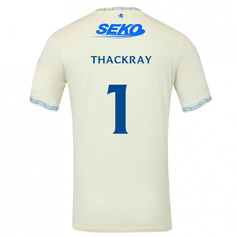 Danxen Hombre Camiseta Greig Thackray #1 Azul Cielo Profundo Blanco 2ª Equipación 2026/27 La Camisa