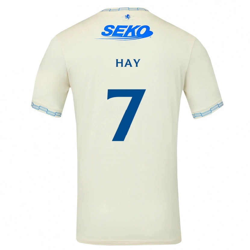 Danxen Hombre Camiseta Brogan Hay #7 Azul Cielo Profundo Blanco 2ª Equipación 2026/27 La Camisa