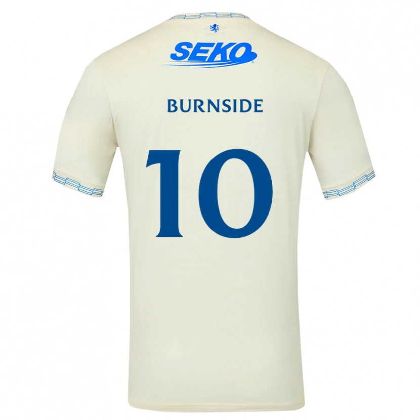 Danxen Hombre Camiseta Callum Burnside #10 Azul Cielo Profundo Blanco 2ª Equipación 2026/27 La Camisa
