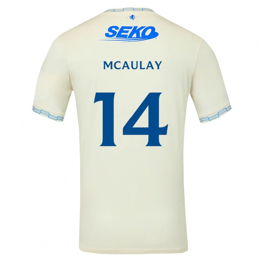 Danxen Hombre Camiseta Mia Mcaulay #14 Azul Cielo Profundo Blanco 2ª Equipación 2026/27 La Camisa