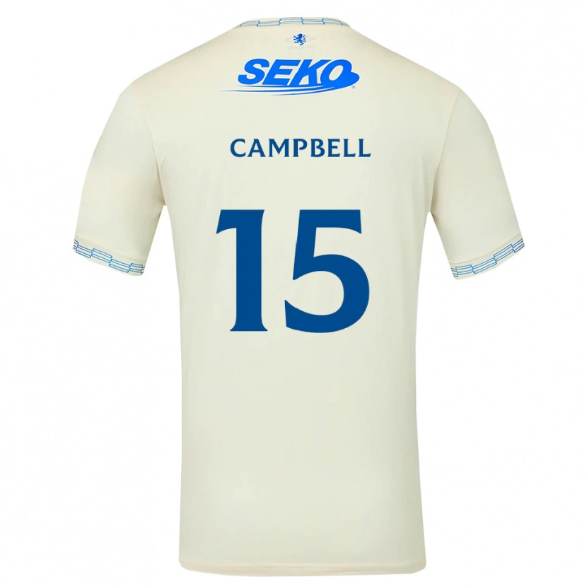 Danxen Hombre Camiseta Connor Campbell #15 Azul Cielo Profundo Blanco 2ª Equipación 2026/27 La Camisa