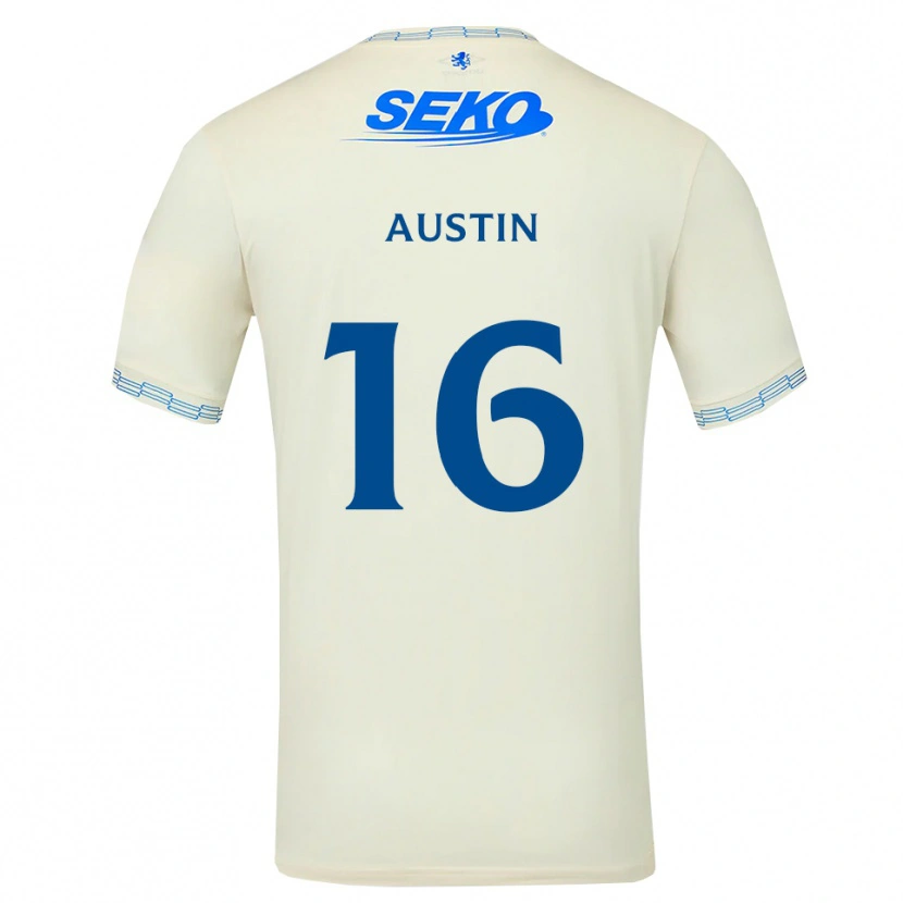 Danxen Hombre Camiseta Eilidh Austin #16 Azul Cielo Profundo Blanco 2ª Equipación 2026/27 La Camisa