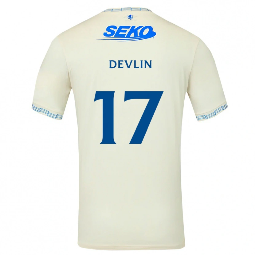Danxen Hombre Camiseta Cammy Devlin #17 Azul Cielo Profundo Blanco 2ª Equipación 2026/27 La Camisa