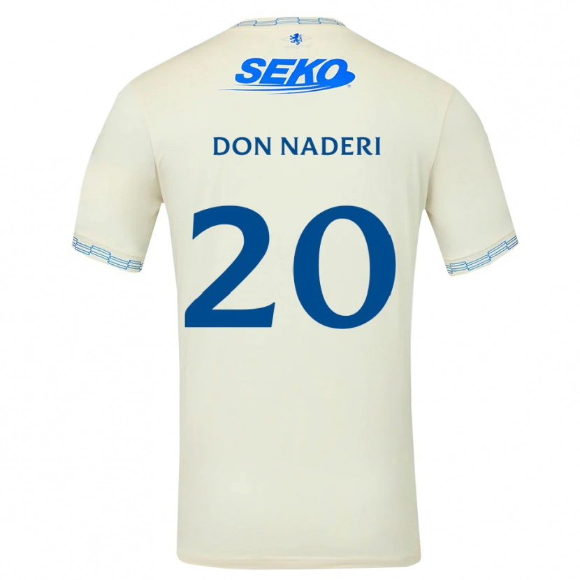 Danxen Hombre Camiseta Ryan Naderi #20 Azul Cielo Profundo Blanco 2ª Equipación 2026/27 La Camisa