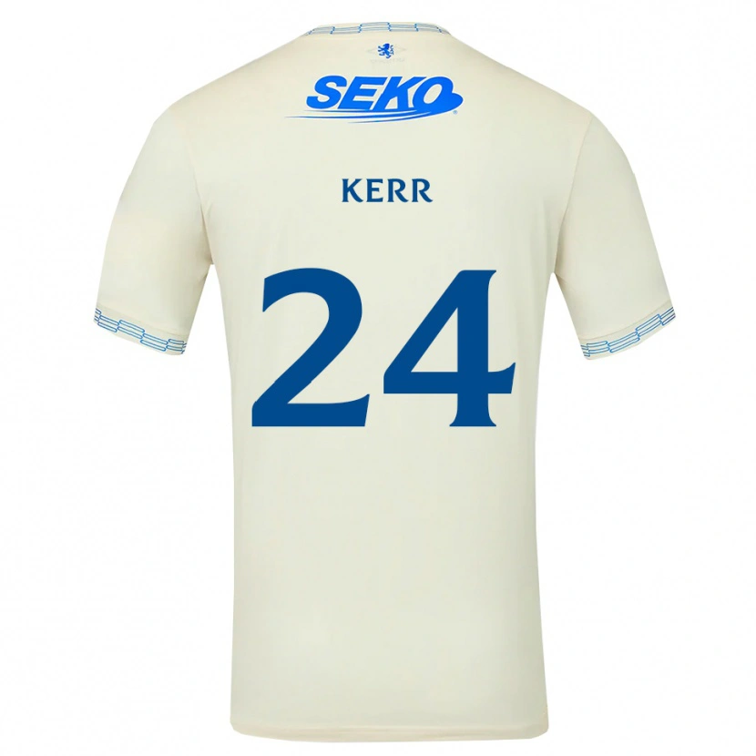 Danxen Hombre Camiseta Samantha Mary Kerr #24 Azul Cielo Profundo Blanco 2ª Equipación 2026/27 La Camisa