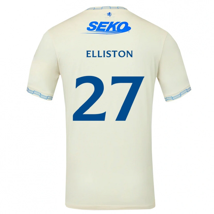 Danxen Hombre Camiseta Maddie Elliston #27 Azul Cielo Profundo Blanco 2ª Equipación 2026/27 La Camisa