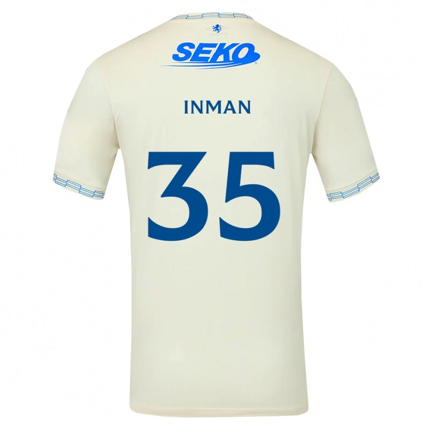 Danxen Hombre Camiseta Lucy Inman #35 Azul Cielo Profundo Blanco 2ª Equipación 2026/27 La Camisa