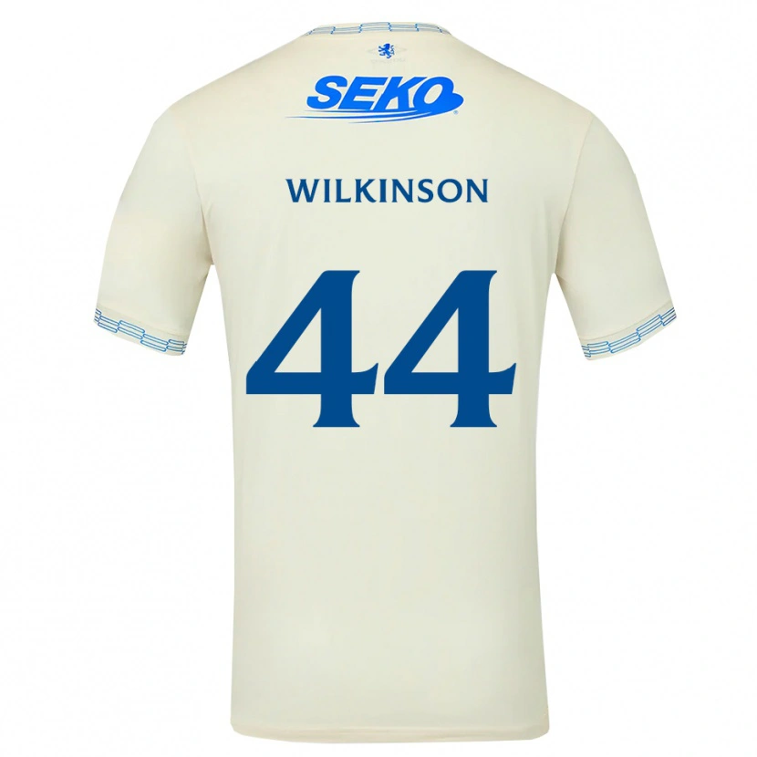 Danxen Hombre Camiseta Katie Wilkinson #44 Azul Cielo Profundo Blanco 2ª Equipación 2026/27 La Camisa