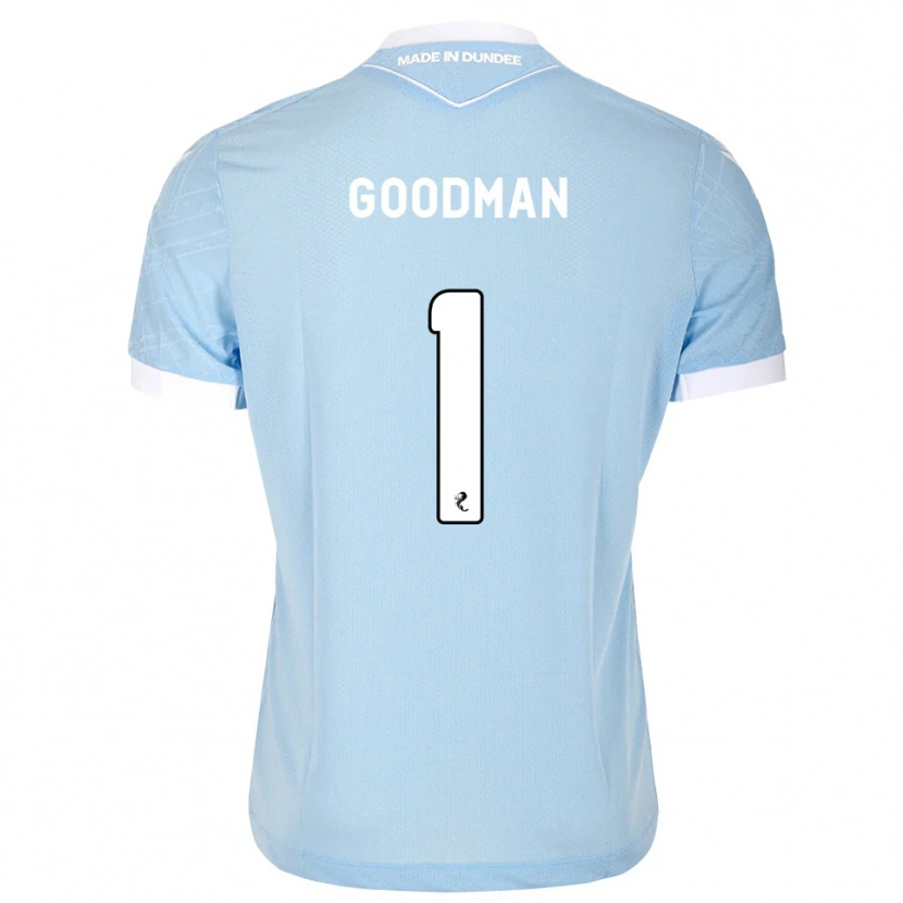 Danxen Hombre Camiseta Owen Goodman #1 Azul Cielo Claro Blanco 2ª Equipación 2026/27 La Camisa