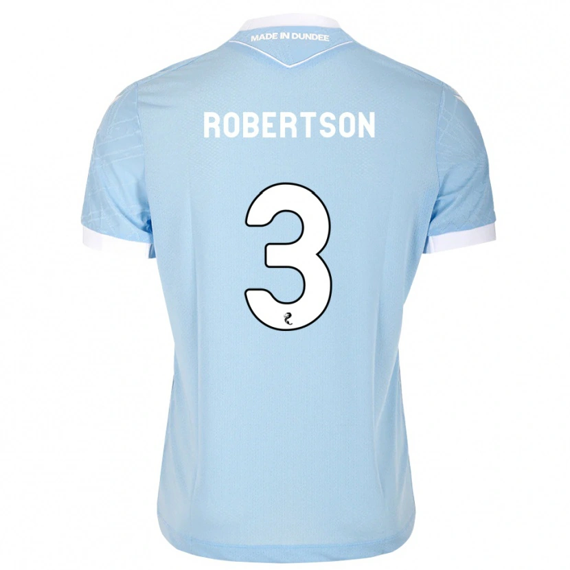 Danxen Hombre Camiseta Clark Robertson #3 Azul Cielo Claro Blanco 2ª Equipación 2026/27 La Camisa