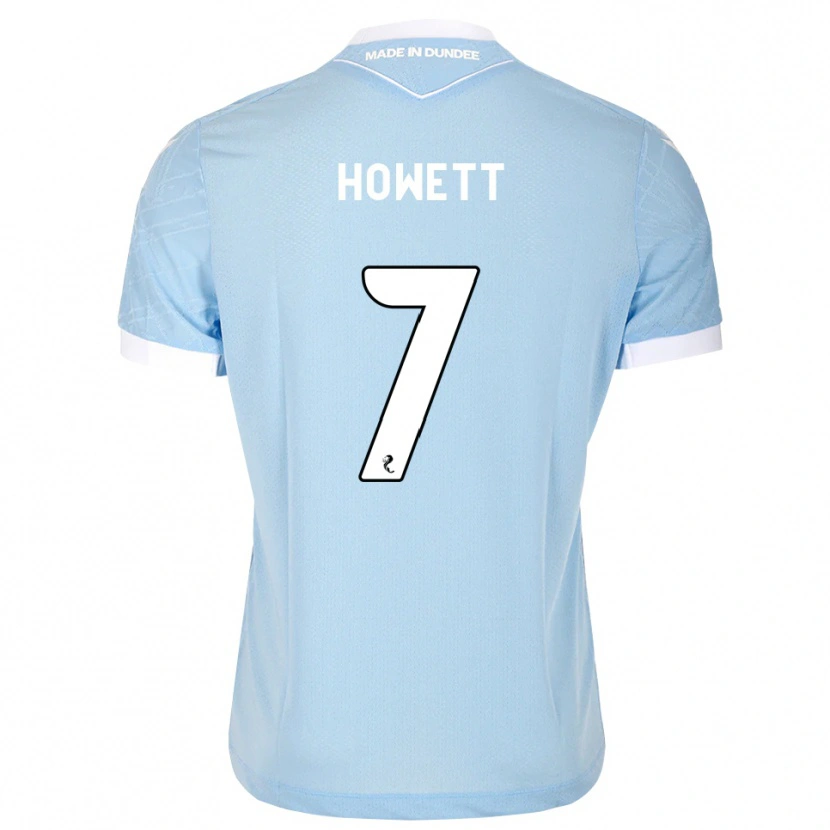 Danxen Hombre Camiseta Leo Howett #7 Azul Cielo Claro Blanco 2ª Equipación 2026/27 La Camisa
