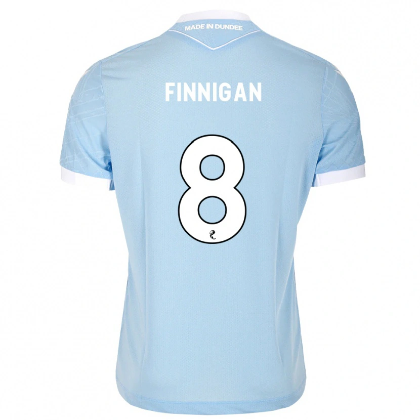 Danxen Hombre Camiseta Ryan Finnigan #8 Azul Cielo Claro Blanco 2ª Equipación 2026/27 La Camisa