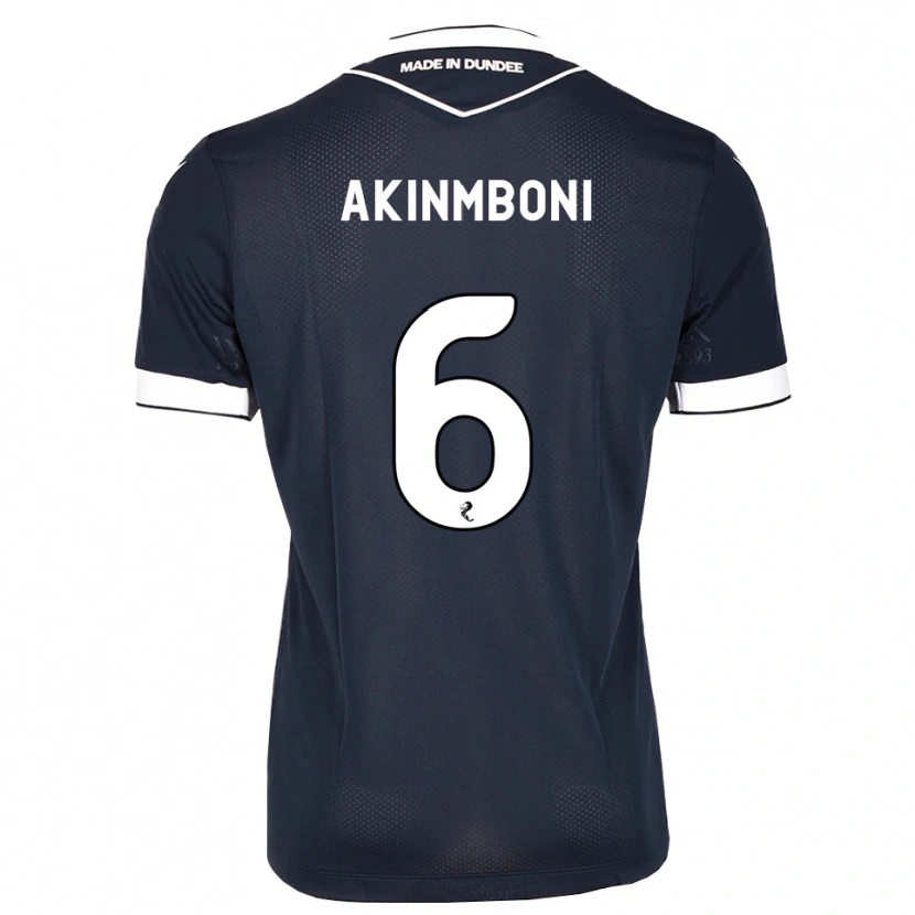 Danxen Hombre Camiseta Matai Akinmboni #6 Azul Medianoche Blanco 1ª Equipación 2026/27 La Camisa