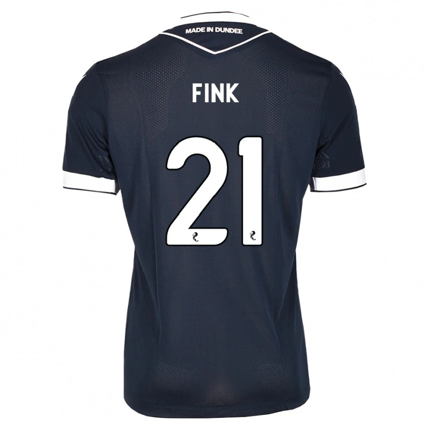 Danxen Hombre Camiseta Bradley Fink #21 Azul Medianoche Blanco 1ª Equipación 2026/27 La Camisa
