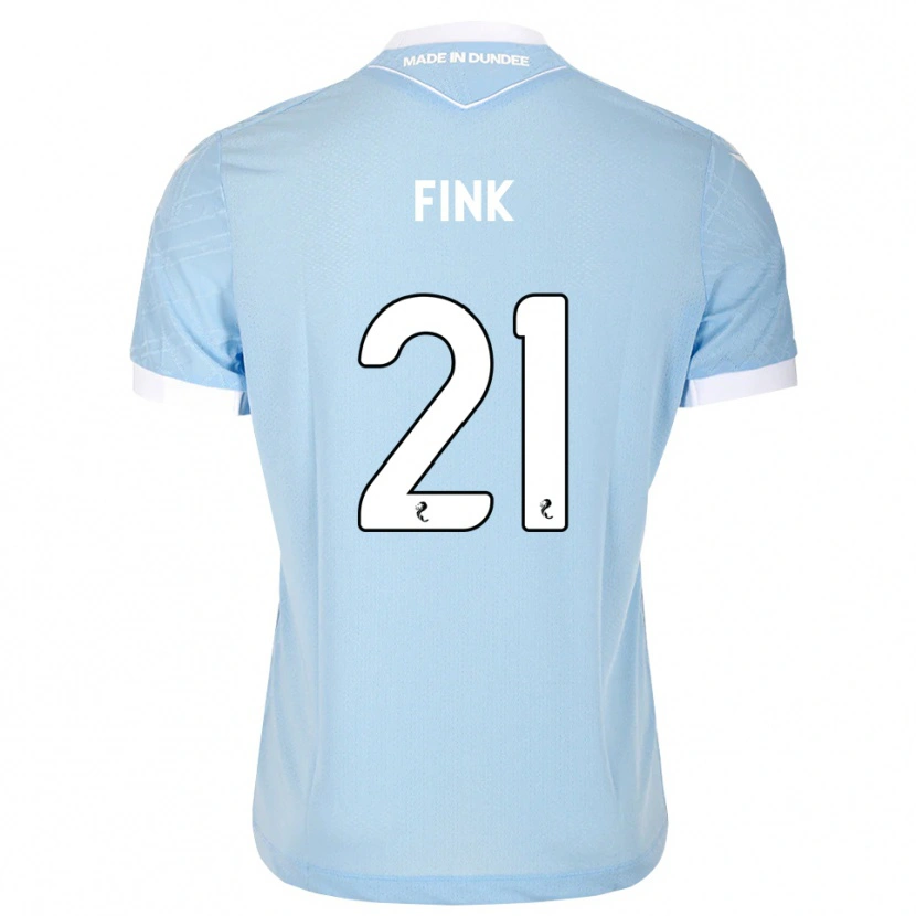 Danxen Hombre Camiseta Bradley Fink #21 Azul Cielo Claro Blanco 2ª Equipación 2026/27 La Camisa