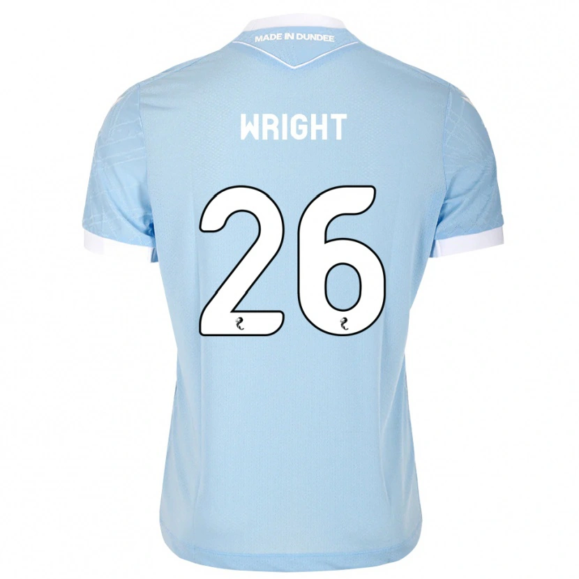 Danxen Hombre Camiseta Joe Wright #26 Azul Cielo Claro Blanco 2ª Equipación 2026/27 La Camisa