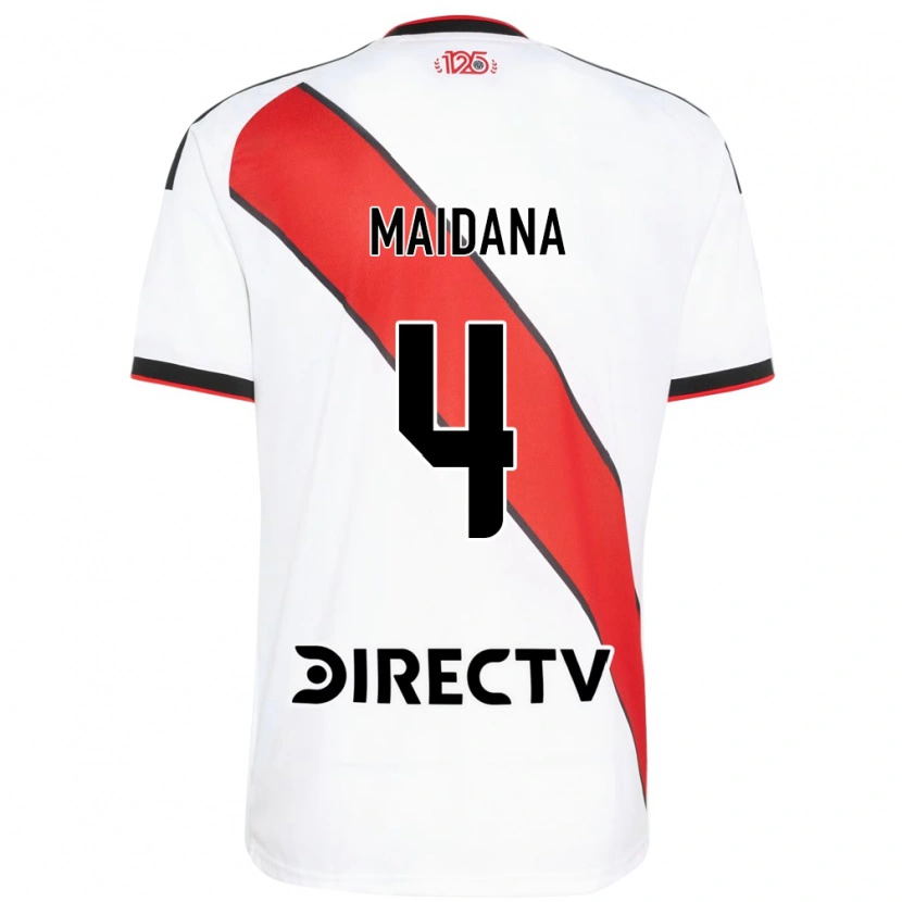 Danxen Mujer Camiseta Jonatan Maidana #4 Rojo Blanco Negro 1ª Equipación 2026/27 La Camisa